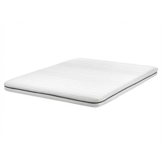 Beliani Beliani - Colch&oacute;n Individual Relleno De Espuma Poli&eacute;ster Funda Extra&iacute;ble Con Cremallera Blanco 160 X 200 Cm Enchant