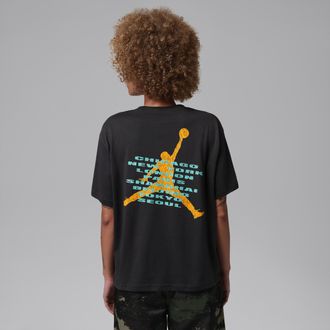 Nike Jordan Womens Jordan Brooklyn Girlfriend T-Shirt in Black | IF0839-045