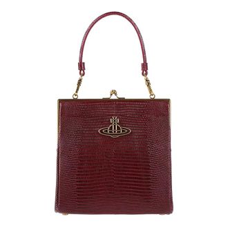 Vivienne Westwood Handbags, female, Brown, Size: ONE SIZE Queeny Square Frame Purse