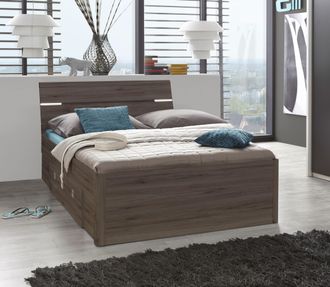 Schlafkontor Stauraumbett »Mars« inklusive 2 Schubkästen und LED-Beleuchtung