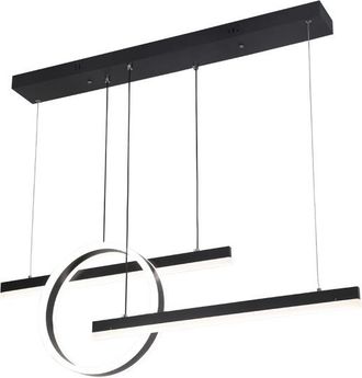 Fabrilamp Colgante Lion Negro 61w 3000-4000-6000k Regx100x80 Cm 5185lm C/remoto Y Reg.intensidad