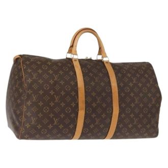 Louis Vuitton Vintage Weekend Bags, unisex, Brown, ONE SIZE, Pre-owned Canvas Weekend Bag