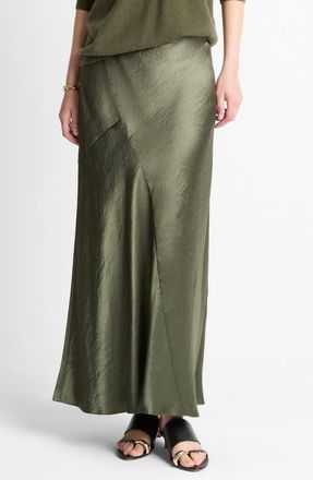 Vince Panel Bias Maxi Skirt in Herbal at Nordstrom, Size Medium