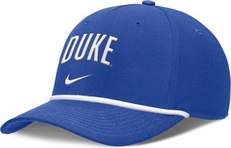 Nike Duke Primetime Rise Campus Nike Mens College Adjustable Hat in Blue | NC964EVDU-SJM