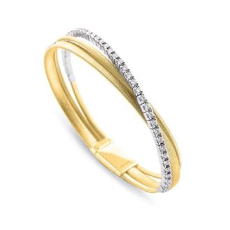 Marco Bicego Masai Collection 18K Yellow Gold and Diamond Three Strand Bracelet - BG728 B1 YW M5