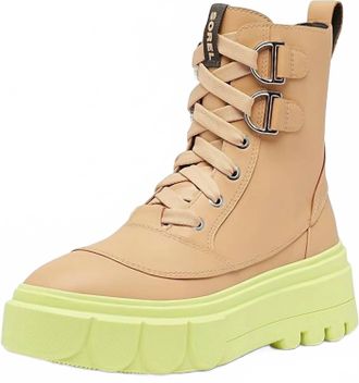 Sorel Womens Caribou X Lace Wp Boot In Canoe, Tippet