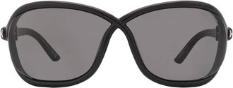 Tom Ford Smoke Wrap Ladies Sunglasses FT1069 01A 68