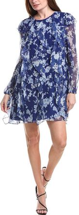 Carolina Herrera Ruffle Silk Mini Dress