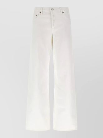 A Gold E low waist loose fit denim trousers