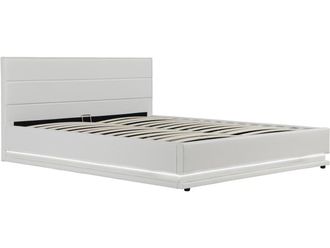 Habitat et Jardin Habitat Et Jardin - Letto Led Con Contenitore anastasia - 160 X 200 Cm - Bianco