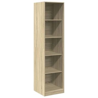 Berkfield Home Wardrobe Sonoma Oak 50x50x200 cm Engineered Wood in Light Oak | Size: 50 x 50 x 200 cm
