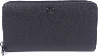 Dior Black Long Wallet (Bi-Fold) (Pre-Owned)