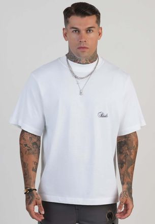 Siksilk T-Shirt SIKSILK Siksilk T-Shirt Oversized T-Shirt, Herren, Gr. XL, weiss (wei&szlig;), Obermaterial: 100% Baumwolle CO., Shirts T-Shirt