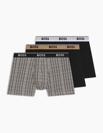 HUGO BOSS Mens Pack Boxer Briefs - Grey - Size: 32/33/32