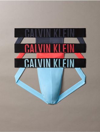 Calvin Klein Mens Intense Power Micro 3-Pack Jock Strap - Multi - XL