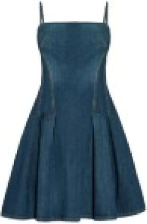 Alexander McQueen Dames, Jurken, Blauw, Maat: 2XS