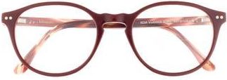 KIMEZE 53mm Round Optical Glasses in Burgundy Transparent at Nordstrom Rack