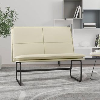 vidaXL Furniture Limited - Banco De Cuero Sint&eacute;tico Color Crema