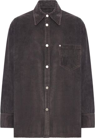 Ami Corduroy overshirt met logopatch