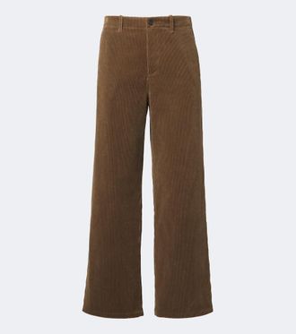 Jil Sander Cotton corduroy wide-leg pants