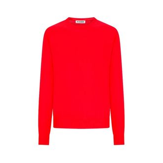 Jil Sander Maglione CN - - Knitwear - Donna - Rosso - L