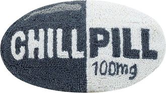 Peking Handicraft Chill Pill Dark Grey Hook Pillow