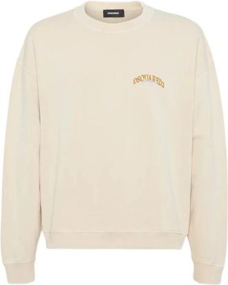 Dsquared2 Uomo, Felpe, Beige, M, new