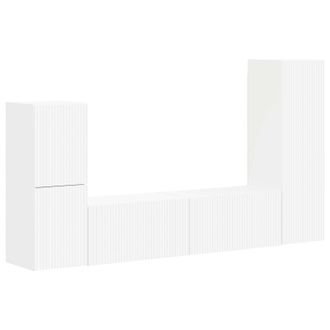vidaXL Conjunto De Mueble De Tv 4 Pcs Madera De Ingenier&iacute;a Vidaxl