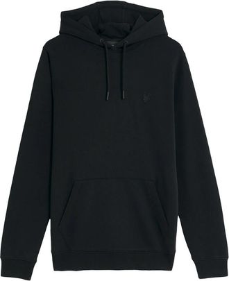 Lyle & Scott Superfine Pullover Hoodie - Heren - Hoodies - Zwart - M - Katoen - Hoodies & sweatvesten