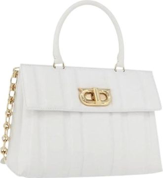 Ferragamo Pre-owned Handbags, female, White, Size: ONE SIZE Pre-owned Shoulder Bag
