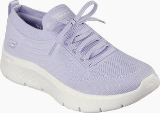 Skechers Womens Knit Fixed Lace Slip On Trainers Womens - Purple - Size: 4.5