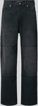 Review Regular Fit Chino mit Eingrifftaschen in Black, Größe L