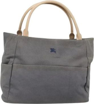 Burberry Pre-owned Tote Bags, female, Gray, Size: ONE SIZE Pre-owned Vintage Tote Bag