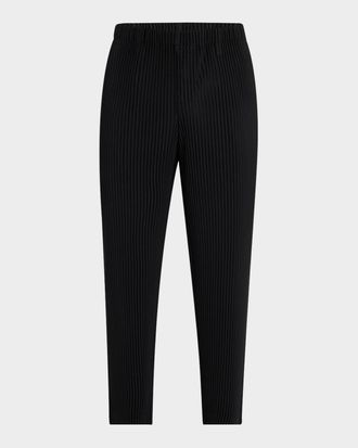 Homme Pliss&eacute; Issey Miyake Men & apos;s Pleated Flat-Front Pants