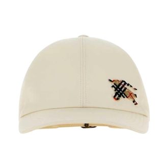 Burberry Katoenen Baseballpet - unisex - Petten - Wit - M - Katoen - Accessoires
