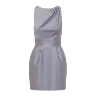Elisabetta Franchi Dames, Jurken, Paars, Maat: XS Satijn