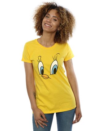 Looney Tunes Womens Tweety Pie Face T-Shirt Medium Daisy