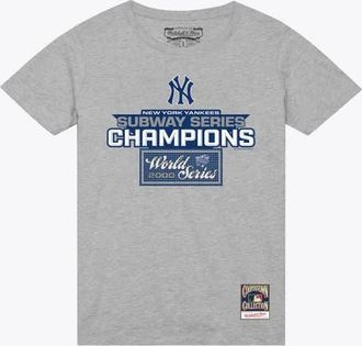 Mitchell & Ness Mens Mitchell & Ness Gray New York Yankees Cooperstown Collection Subway Series Champs T-Shirt at Nordstrom, Size Xxx-Large