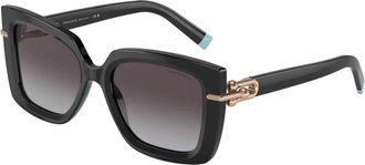 Tiffany & Co. Butterfly Zonnebril - Dames - Zonnebrillen - Zwart - 53 MM - Accessoires