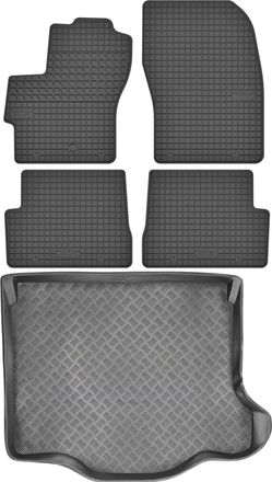 OEM Juego De Alfombrillas De Goma Para Coche Y Alfombrilla Para Maletero Para Mazda 3 I Sed&aacute;n (2003-2009)