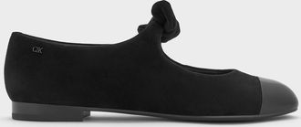 Charles & Keith Suede & Leather Mary Janes