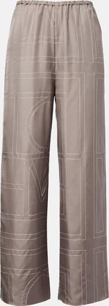 Toteme Pantaloni pigiama in twill di seta