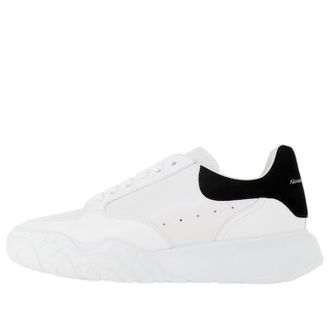 Alexander McQueen Oversized Court Trainer White Black 634619WIA999061
