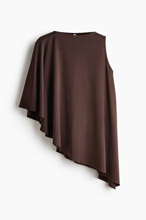 H&M Asymmetrisches Cape-Top - Brown