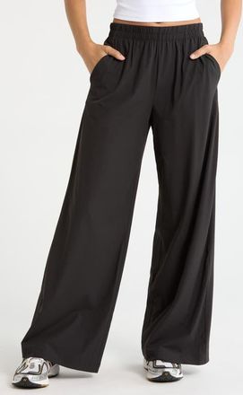 Zella Atlas Wide Leg Pants in Black at Nordstrom, Size X-Small