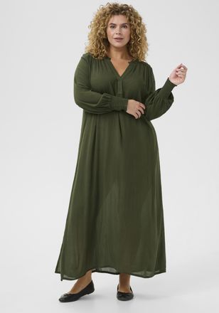 Kaffe Curve Jurk KCmiriam Loose fit dark green