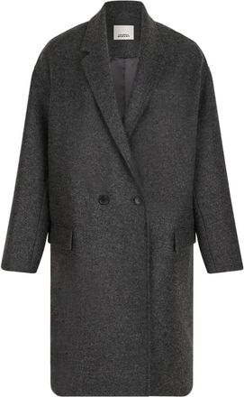 Isabel Marant Cappotto doppiopetto in lana - Grigio