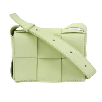 Bottega Veneta Pre-owned Schoudertas - Dames - Pre-owned - Groen - Maat: ONE Size Leer
