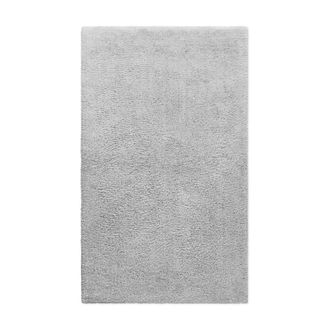 Wecon Home Alfombra de ba&ntilde;o gris claro de algod&oacute;n 80x150