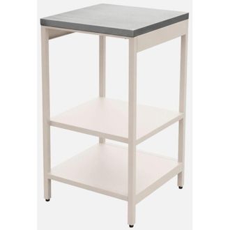 Sweeek Cocina De Exterior De Acero Con 2 Estantes, 49cm